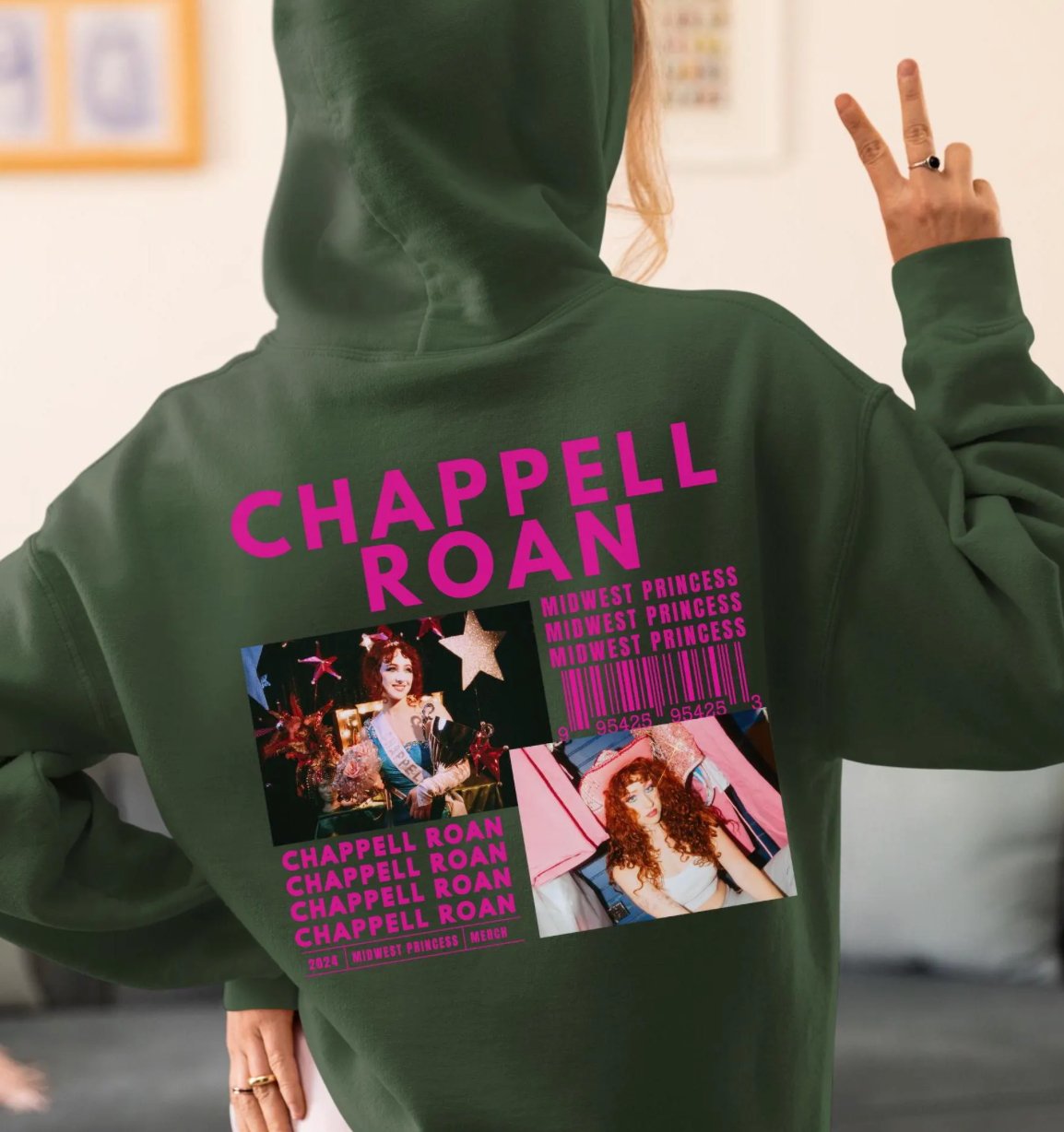 Chappell Roan Tour Hoodie, Midwest Princess Album Cover, Chappell Roan Concert Merch, Midwest Princess, Chappell Roan Shirt, Graphic Hoodies Hoodie - Clarity Threads