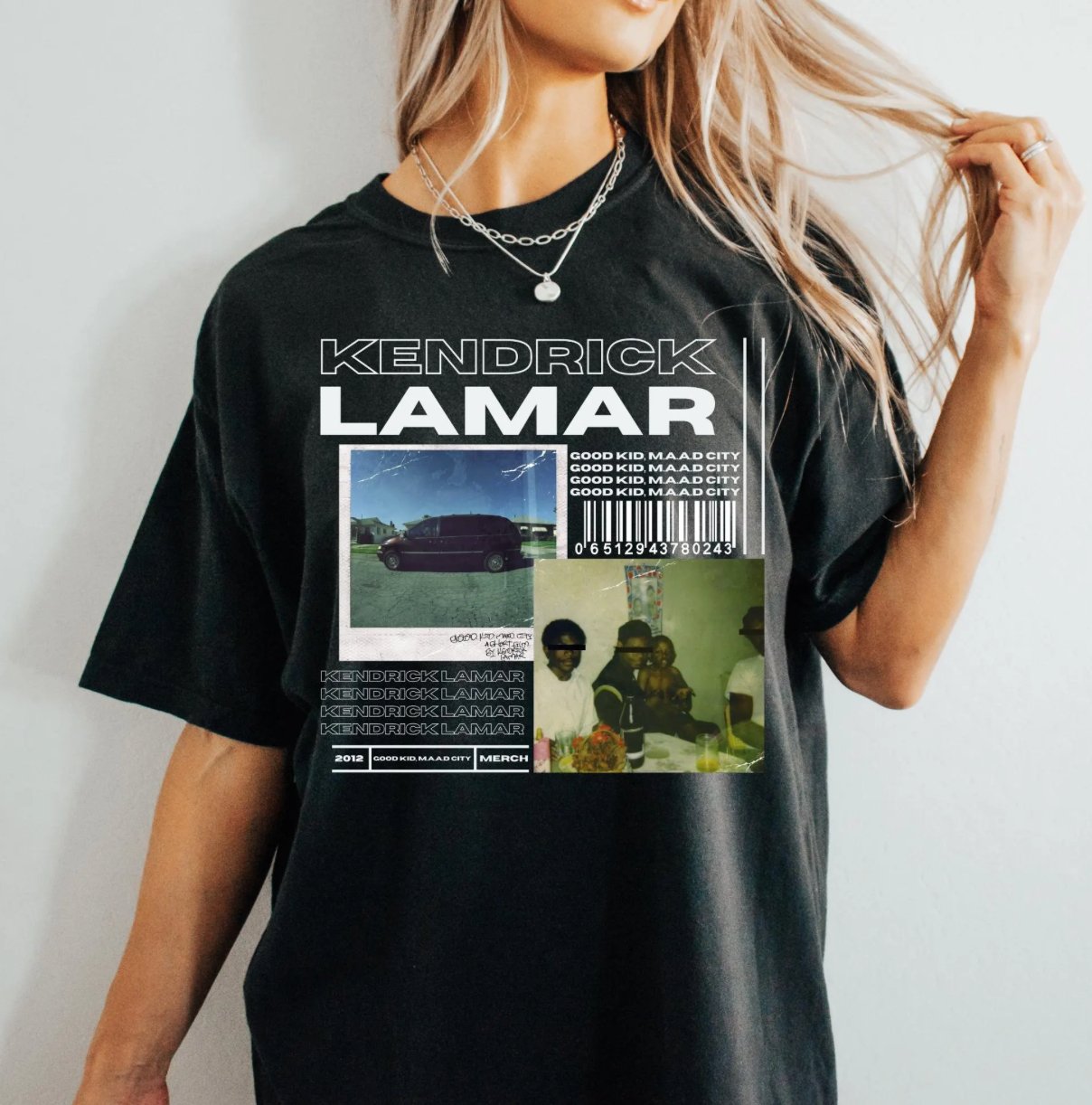 Kendrick Lamar Shirt, Oversized T Shirt, Kendrick Lamar Good Kid Maad City, Kendrick Lamar Album Cover, Kendrick Lamar Tour 2012 T-Shirt - Clarity Threads