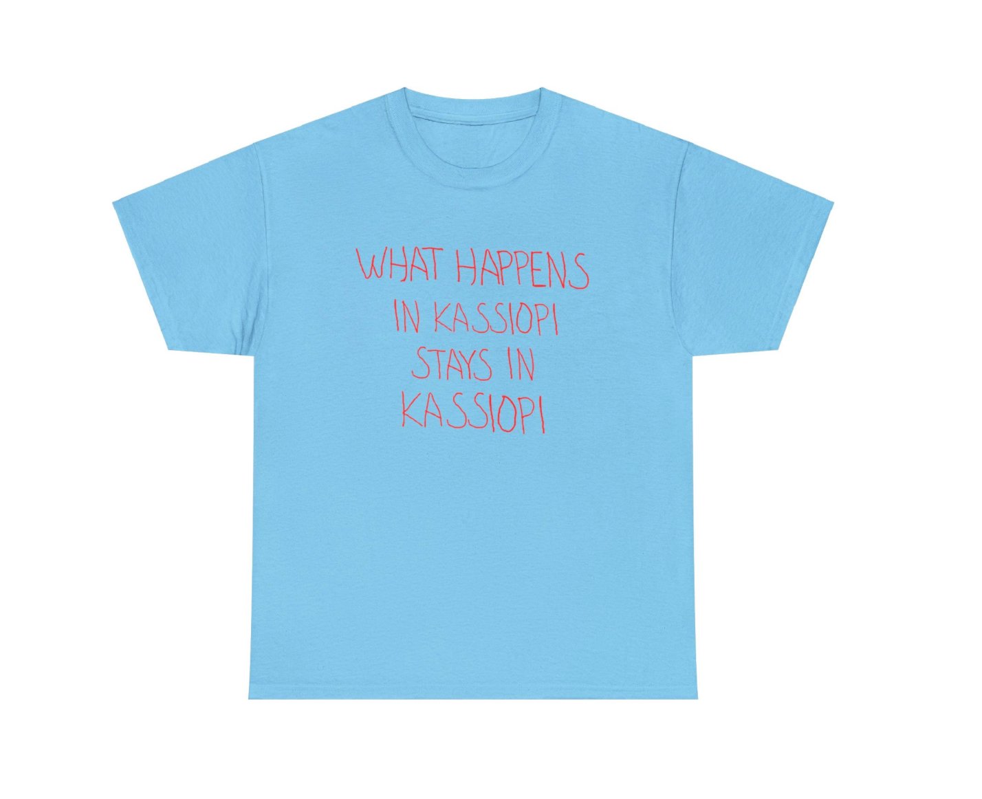 What Happens in Kassiopi stays in Kassiopi shirt, Saltburn Merch, Barry Keoghan and Jacob Elordi, Saltburn Movie, Unisex Heavy Cotton Tee T - Shirt - Clarity Threads